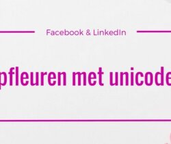 Unicodes om FB & LinkedIn op te fleuren